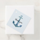 Étiquettes de remerciement pour l'ancre nautique (En situation)