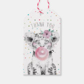 Étiquettes de remerciement pour les cadeaux de fêt (Devant)