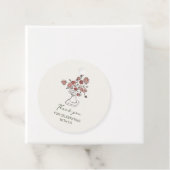 Étiquettes de remerciement pour urne florale (En situation)