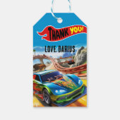 Étiquettes de remerciement pour voitures de course (Dos)