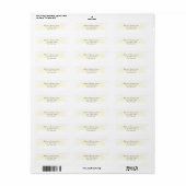 Étiquettes de renvoi - Fond jaune (Feuille entière)