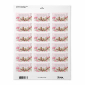 Étiquettes de réponse RSVP Fleurs de Cerisier Rose (Feuille entière)