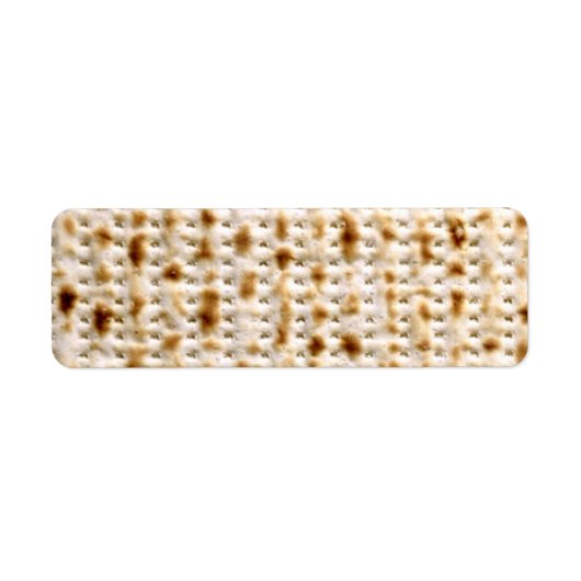 Étiquettes de retour - Custom Jewish Matzo (Devant)