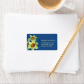 Étiquettes de retour d'adresse de peinture de jonq (En situation)