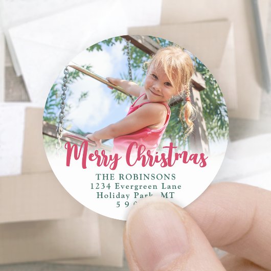 Étiquettes de retour d'adresse de script moderne b