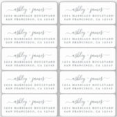 Étiquettes de retour de calligraphie 2 x 0,8 pouce (Devant)