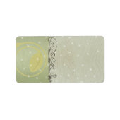 Étiquettes de retour de feuilles de Noël - (Devant)