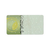 Étiquettes de retour de feuilles de Noël - (Devant)