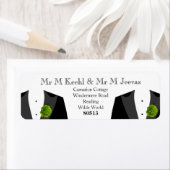 Étiquettes de retour de la carnation verte pour le (En situation)