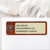 Étiquettes de retour de l'enveloppe de diplôme en  (En situation)