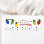 Étiquettes de retour de Noël (En situation)