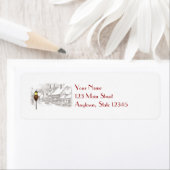 Étiquettes de retour de Noël (En situation)