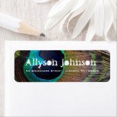 Étiquettes de retour de plumes de paon (En situation)