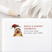 Étiquettes de retour de poulets de Noël (En situation)