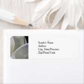 Étiquettes de retour du Mariage Magnolia blanc (En situation)