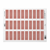 Étiquettes de retour du Rose de cannelle (Feuille entière)