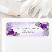 Étiquettes de retour Floral Rose Ultra Viloet (En situation)