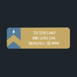 Étiquettes de retour Hanoukka "Chevron Menorah"<br><div class="desc">Étiquettes de retour Hanoukka "Chevron Menorah" Profitez de ces étiquettes de retour faits personnellement pour toutes vos lettres et cartes Hanoukka. Customisez en remplaçant le texte par le vôtre. Choisissez et utilisez votre style de police, votre couleur et votre taille préférés. Consultez nos timbres correspondants, nos cartes photos, etc. Merci...</div>