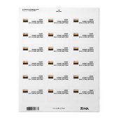 Étiquettes de retour pour tous vos amis (Feuille entière)