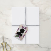 Étiquettes de ruban de deuil de pétunia violette (Avec de la ficelle)