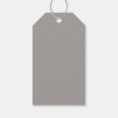 Étiquettes de ruban funéraire taupe (Dos)