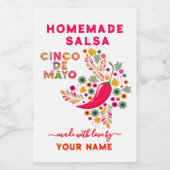 Étiquettes de salsa personnalisés pour la salsa ma (Étiquettes simples)