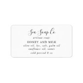 Étiquettes de savon (Devant)