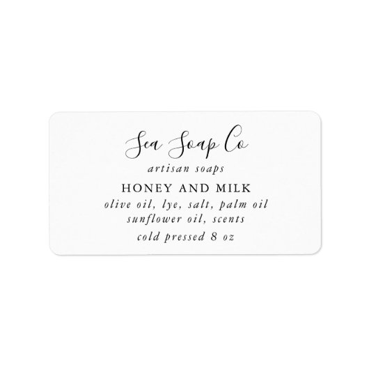 Étiquettes de savon (Devant)