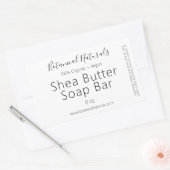 Étiquettes de savon au beurre simple et artisanal (Enveloppe)