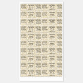 Étiquettes de savon de papier parchemin étanche (Feuille)