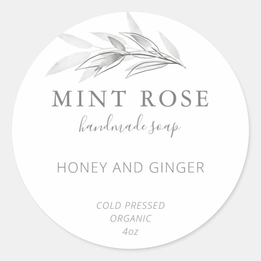 Étiquettes de savon personnalisables (Devant)