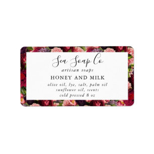 Étiquettes de savon personnalisables