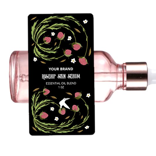 Étiquettes de série d'illustrations botaniques per