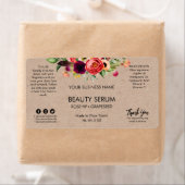 Étiquettes De Sérum De Visage Et De Cheveux Kraft  (En situation)