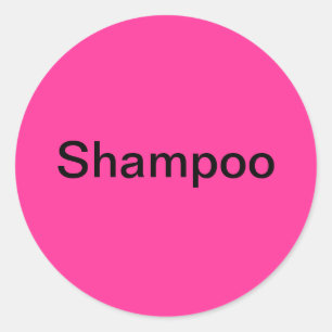 Étiquettes de shampooing/