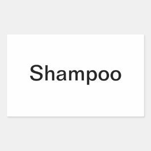 Étiquettes de shampooing/