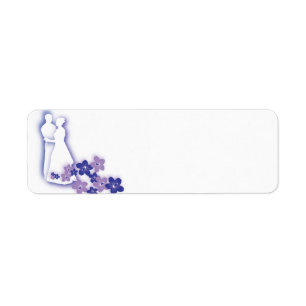 Étiquettes de silhouette de mariage