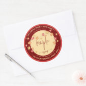 Étiquettes de sirop d'érable vintage Script (Enveloppe)