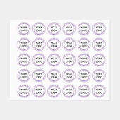 Étiquettes de société pour site web avec nom de lo (Feuille)