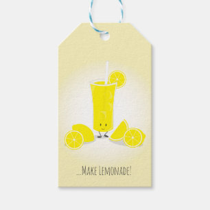 Étiquettes de sourire de cadeau en verre de