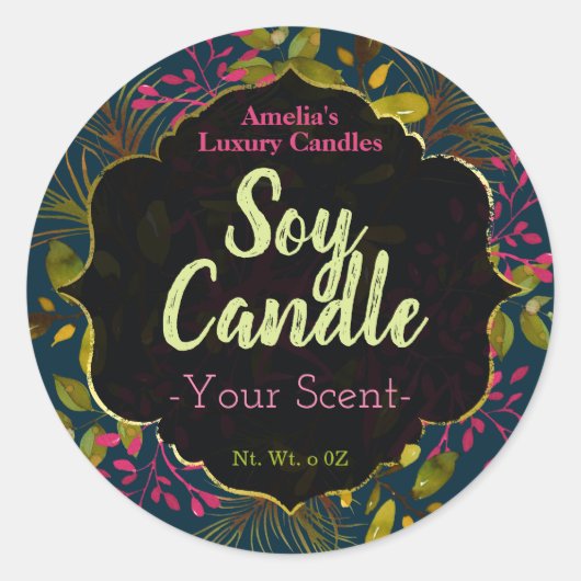 Étiquettes de Soy Candle (Devant)