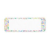 Étiquettes de style Boho arc-en-ciel et d'adresse  (Devant)