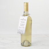 Étiquettes de suspension de bouteille | Floral rêv (Incliné)