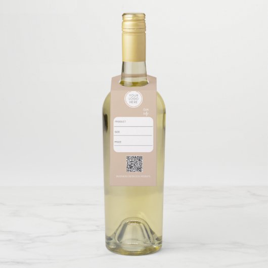 Étiquettes de suspension de bouteilles avec logo d (Sur bouteille)