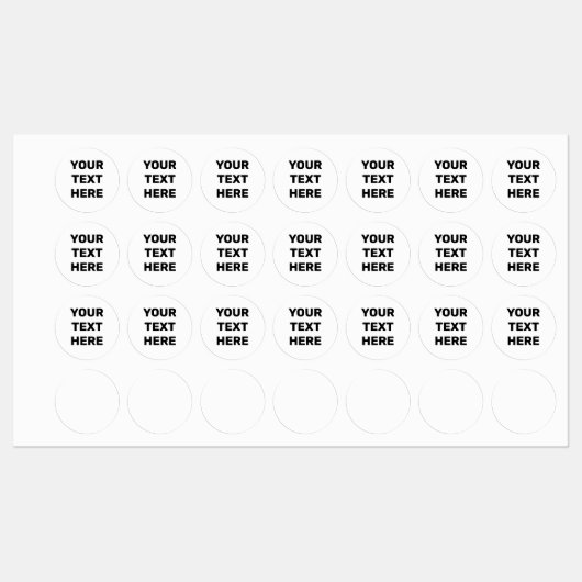 étiquettes de texte simples minimalistes blanches (Feuille)