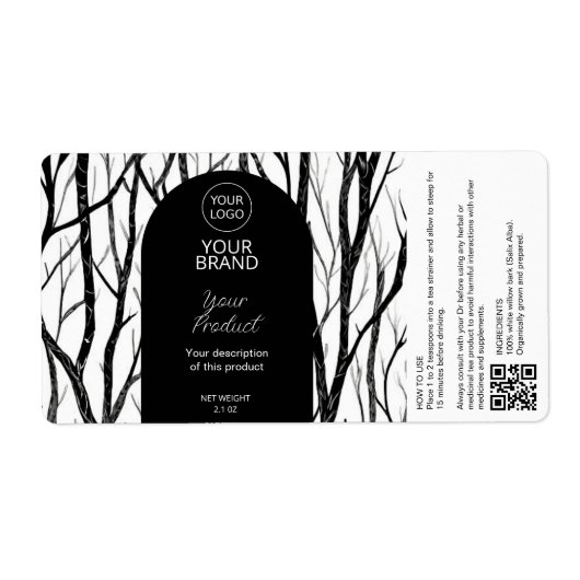 Étiquettes de thé à base de plantes médicinales (Devant)