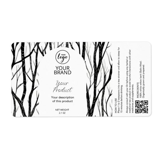 Étiquettes de thé à base de plantes médicinales (Devant)