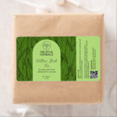 Étiquettes de thé médicinal vert (En situation)