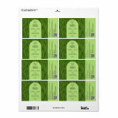 Étiquettes de thé médicinal vert (Feuille entière)