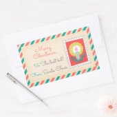 Étiquettes de timbres d'étape de Noël rétro - Boug (Enveloppe)